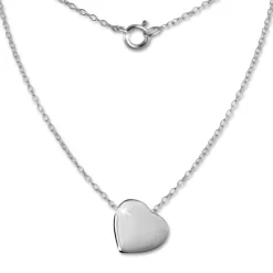 SilberDream Kette Herz 925er Sterling Silber 45cm Halskette SDK8000J