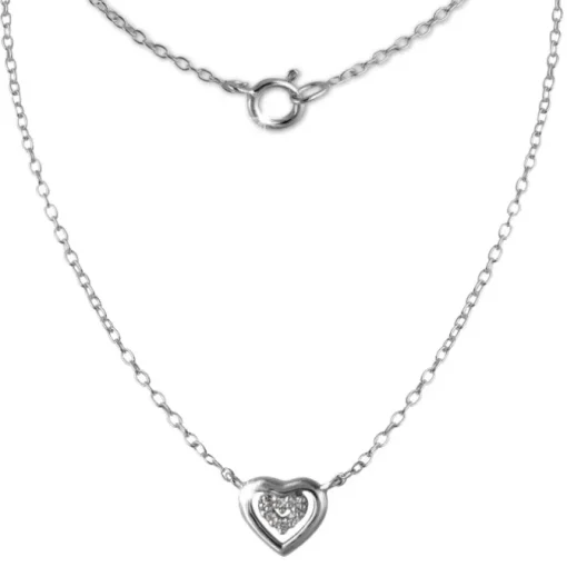 SilberDream Kette Herz 925er Sterling Silber 45cm Halskette SDK8009J