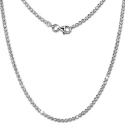 SilberDream Kette Kugel diamantiert 925 Silber 45cm Damen Kette SDK28545J
