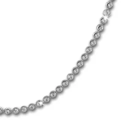 SilberDream Kette Kugel diamantiert 925 Silber 45cm Damen Kette SDK28545J