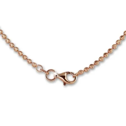 SilberDream Kette Kugel rosevergoldet 925 Silber 45cm Damen Kette SDK28545E