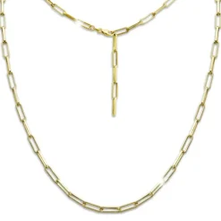 SilberDream Kette Laguna 925 Sterling Silber vergoldet Damen 48cm SDKK0018Y
