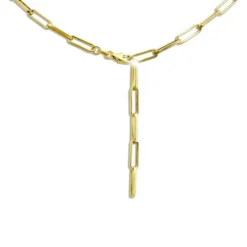 SilberDream Kette Laguna 925 Sterling Silber vergoldet Damen 48cm SDKK0018Y