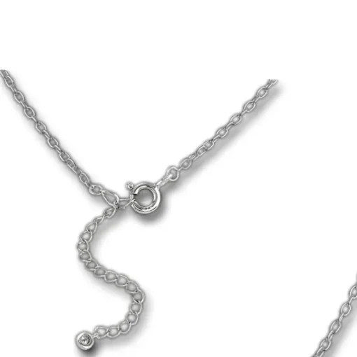 SilberDream Kette LOVE Zirkonia weiß 925 Silber 43-47cm Halskette GSK411W