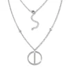 SilberDream Kette Rund Zirkonia weiß 925 Silber 42-45cm Halskette GSK413W