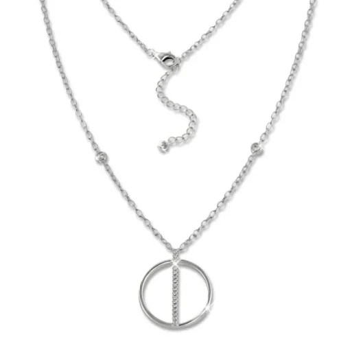 SilberDream Kette Rund Zirkonia weiß 925 Silber 42-45cm Halskette GSK413W