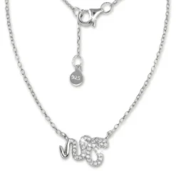 SilberDream Kette Schlange Zirkonia weiß 925er Silber 41-44cm Halskette GSK400W