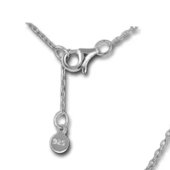 SilberDream Kette Schlange Zirkonia weiß 925er Silber 41-44cm Halskette GSK400W