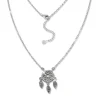 SilberDream Kette Traumfänger Zirkonia weiß 925 Silber 44-47cm Halskette GSK407W