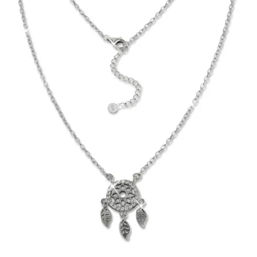 SilberDream Kette Traumfänger Zirkonia weiß 925 Silber 44-47cm Halskette GSK407W