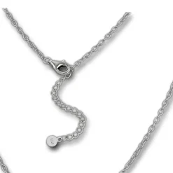 SilberDream Kette Traumfänger Zirkonia weiß 925 Silber 44-47cm Halskette GSK407W