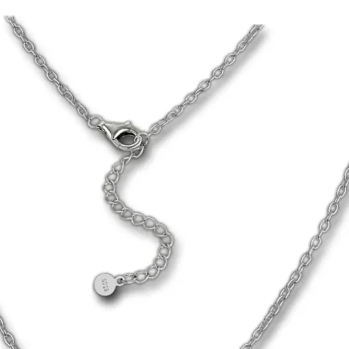 SilberDream Kette Traumfänger Zirkonia weiß 925 Silber 44-47cm Halskette GSK407W
