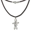 SilberDream Kette und Anhänger Dancer Perle weiß 925 Silber SDK102