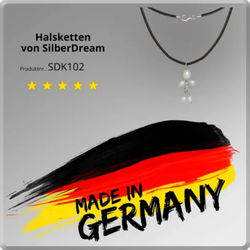 SilberDream Kette und Anhänger Dancer Perle weiß 925 Silber SDK102