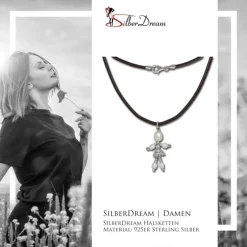 SilberDream Kette und Anhänger Dancer Perle weiß 925 Silber SDK102