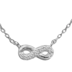 SilberDream Kette Unendlich 925er Sterling Silber 45cm Halskette SDK8010J