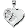 SilberDream Ketten Anhänger -Herzanhänger- Zirkonia weiß 925 Silber SDH4392W