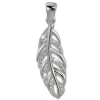 SilberDream Ketten Anhänger Feder Zirkonia weiß 925er Sterling Silber SDH407W