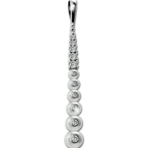 SilberDream Ketten Anhänger -Balls- Zirkonia weiß 925 Silber Damen SDH4393W