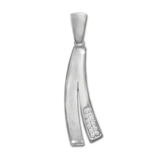 SilberDream Ketten Anhänger -Fantasie- Zirkonia weiß 925 Silber SDH4371W