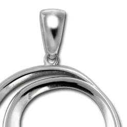 SilberDream Ketten Anhänger -Spirale- Zirkonia weiß 925 Silber SDH4375W