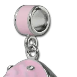 SilberDream Ketten Anhänger Muffin rosa Zirkonia 925er Silber SDH600A