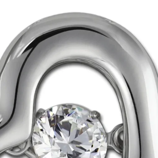 SilberDream Ketten Anhänger Herz beweglicher Zirkonia Silber DSH106W