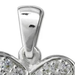 SilberDream Ketten Anhänger Schmetterling Zirkonia weiß 925er SDH8000W