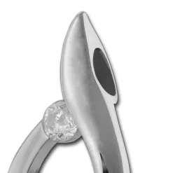 SilberDream Ketten Anhänger Tropfen Zirkonia weiß 925 Silber SDH423W