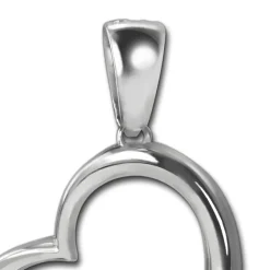 SilberDream Ketten Anhänger -Herz- Zirkonia weiß 925 Silber SDH4381W
