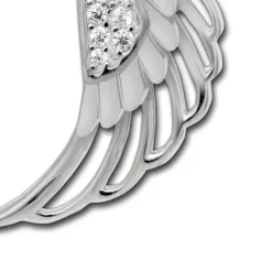 SilberDream Ketten Anhänger -Flügel- Zirkonia weiß 925 Silber SDH4386W