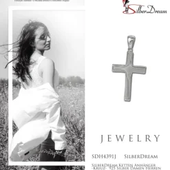 SilberDream Ketten Anhänger -Kreuz- 925 Silber Damen Herren SDH4391J