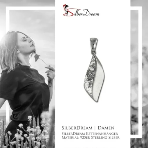 SilberDream Ketten Anhänger Rhombus 925 Sterling Silber Damen SDH434J