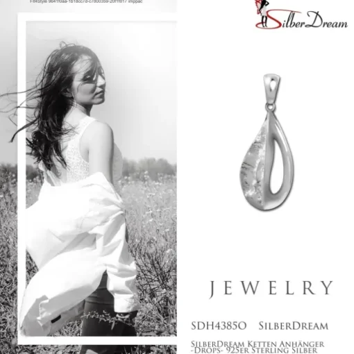 SilberDream Ketten Anhänger -Drops- 925er Sterling Silber SDH4385O