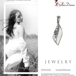 SilberDream Ketten Anhänger Rhombus 925 Sterling Silber Damen SDH434J