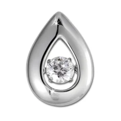 SilberDream Kettenanhänger 925 Tropfen beweglicher Zirkonia DSH101W