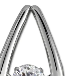 SilberDream Kettenanhänger Träne beweglicher Zirkonia Silber DSH105W