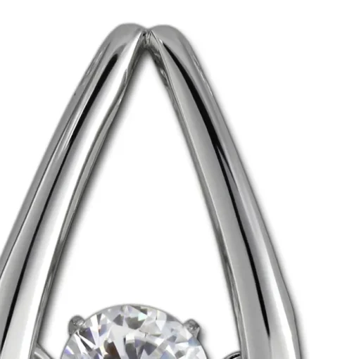 SilberDream Kettenanhänger Träne beweglicher Zirkonia Silber DSH105W