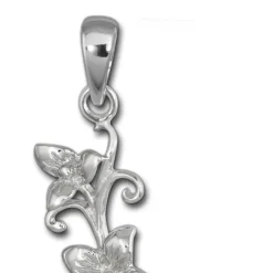 SilberDream Kettenanhänger Blume Jasmin 925 Silber Damen Anhänger SDH460J