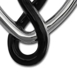 SilberDream Kettenanhänger Herz schwarz 925 Silber Damen Anhänger SDH452S
