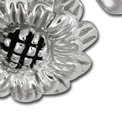 SilberDream Kettenanhänger Sonnenblume 925 Sterling Silber Damen SDH457J