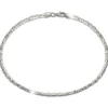 SilberDream Königsarmband 2mm 925 Sterling Silber Armband Unisex 19cm SDAK0029J