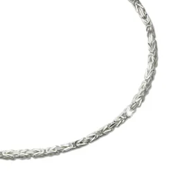 SilberDream Königsarmband 2mm 925 Sterling Silber Armband Unisex 19cm SDAK0029J