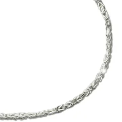 SilberDream Königsarmband 2mm 925 Sterling Silber Armband Unisex 21cm SDAK0021J
