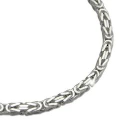 SilberDream Königsarmband 3mm 925 Sterling Silber Armband Unisex 19cm SDAK0039J