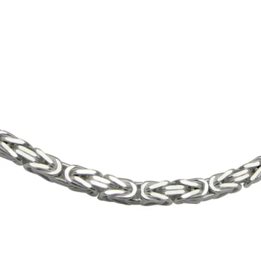 SilberDream Königsarmband 3mm 925 Sterling Silber Armband Unisex 19cm SDAK0039J