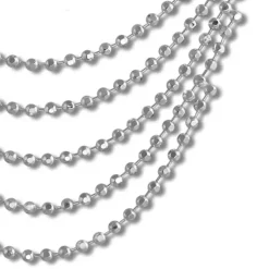 SilberDream Kugelcollier 925er Silber Halskette 42cm - 47cm Kette SDK27042J