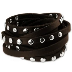 SilberDream Lederarmband brown Damen Leder Armband LA2250B