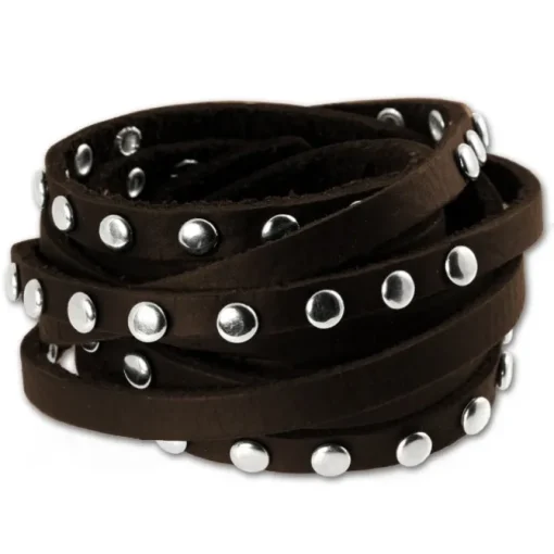 SilberDream Lederarmband brown Damen Leder Armband LA2250B