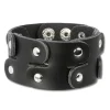 SilberDream Lederarmband schwarz Unisex Leder Armband LAC148S